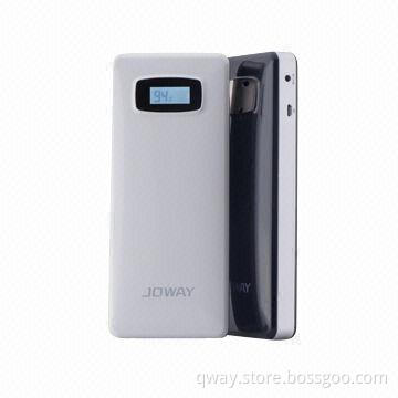 LCD power bank, 20,000mAh with LG cells, dual-USB with 5 and 8.4V output, torch function